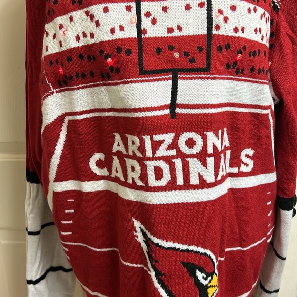 NFL Shop Arizona Cardinals Cardinal Stadium Light Up Sweater Team Appare… - Picture 3 of 11